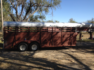 stock trailer for moving miniature cattle to northwest WA ID 